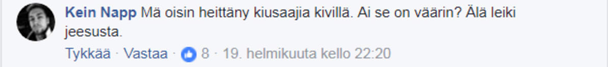 Facebook-kommentti