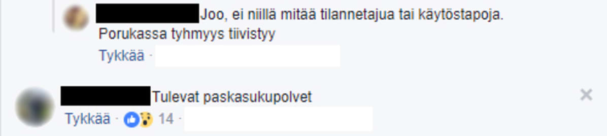 Facebook-kommentti
