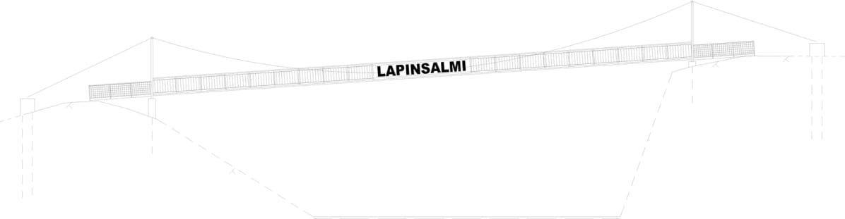 Lapinsalmen sillan havainnekuva sivulta