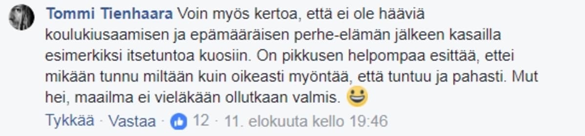 Facebook-kommentti