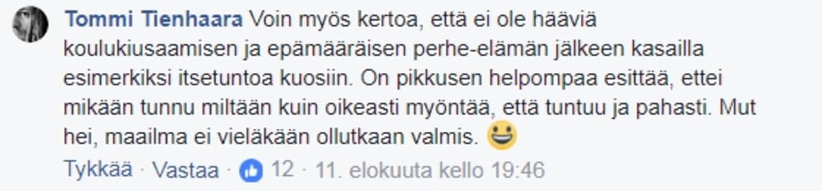 Facebook-kommentti