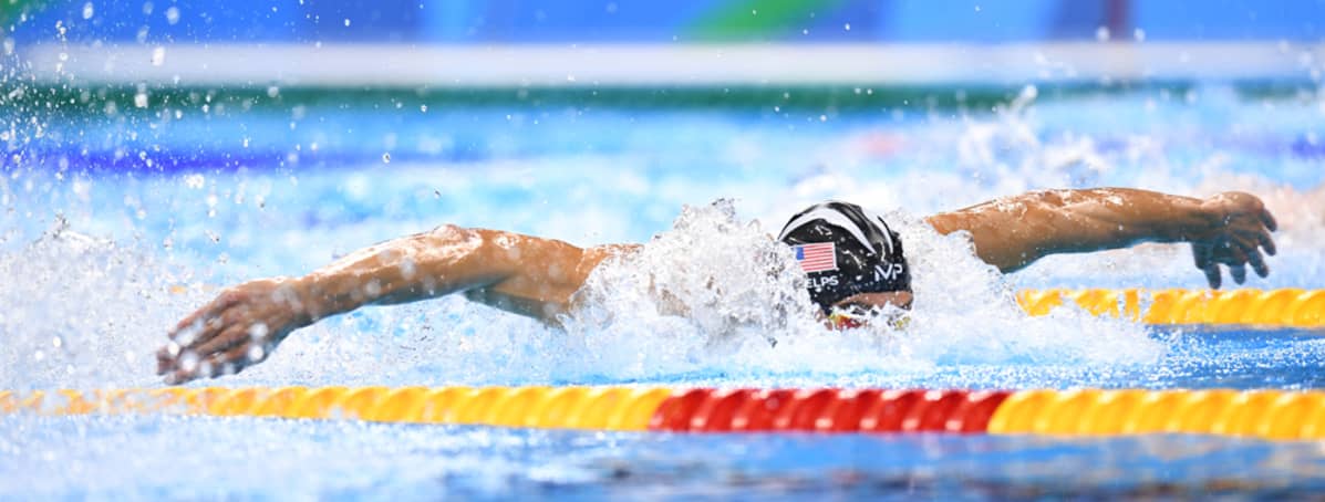 Michael Phelps Rion olympiakisoissa 2016.