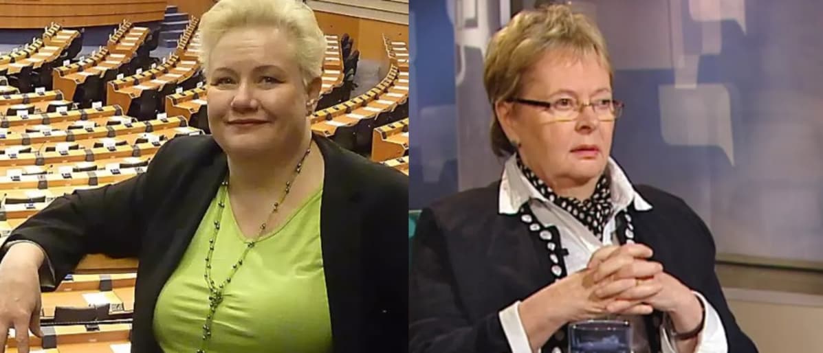 Europarlamentikot Sirpa Pietikäinen ja Liisa Jaakonsaari.