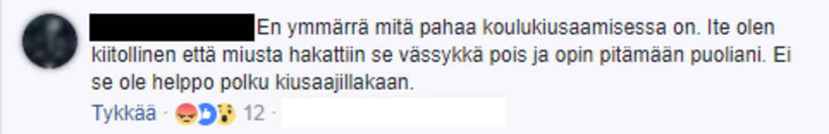 Facebook-kommentti