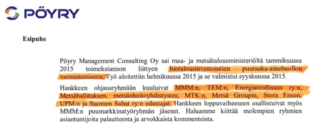 Kuvankaappaus tiedotteesta.