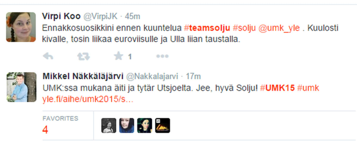 Soljusta keskustellaan twitterissä