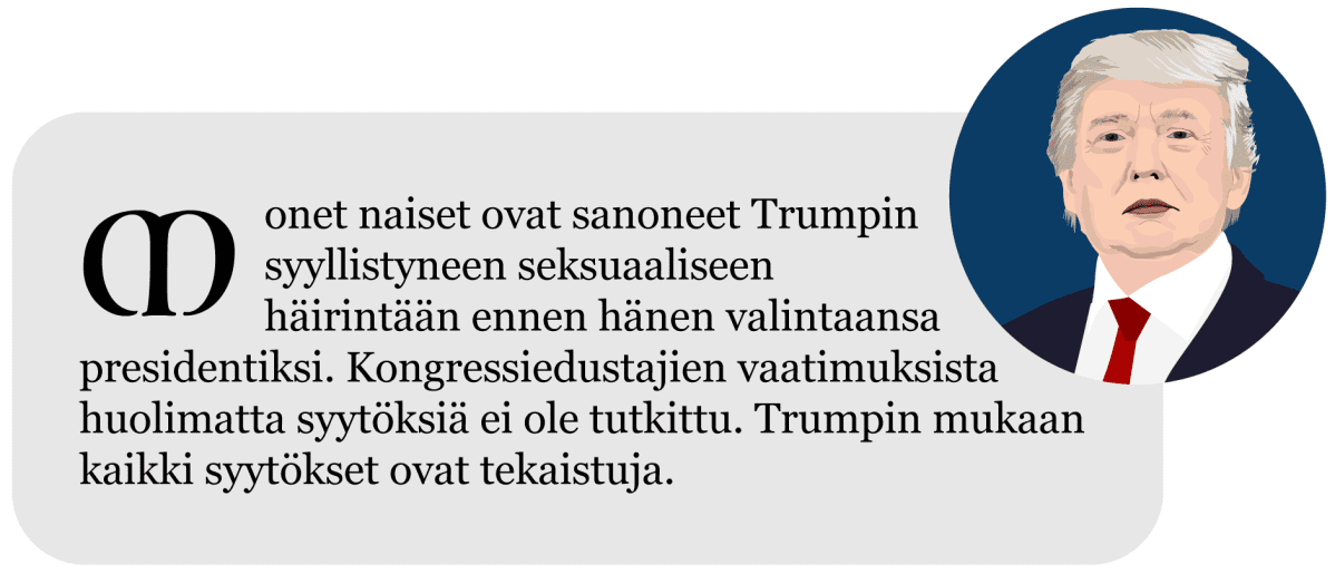 Näin Donald Trumpin presdienttivuosi eteni