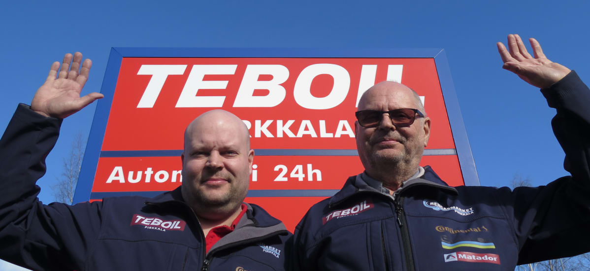 Pirkkala Teboilin yrittäjät Jarno ja Raimo Lehtinen