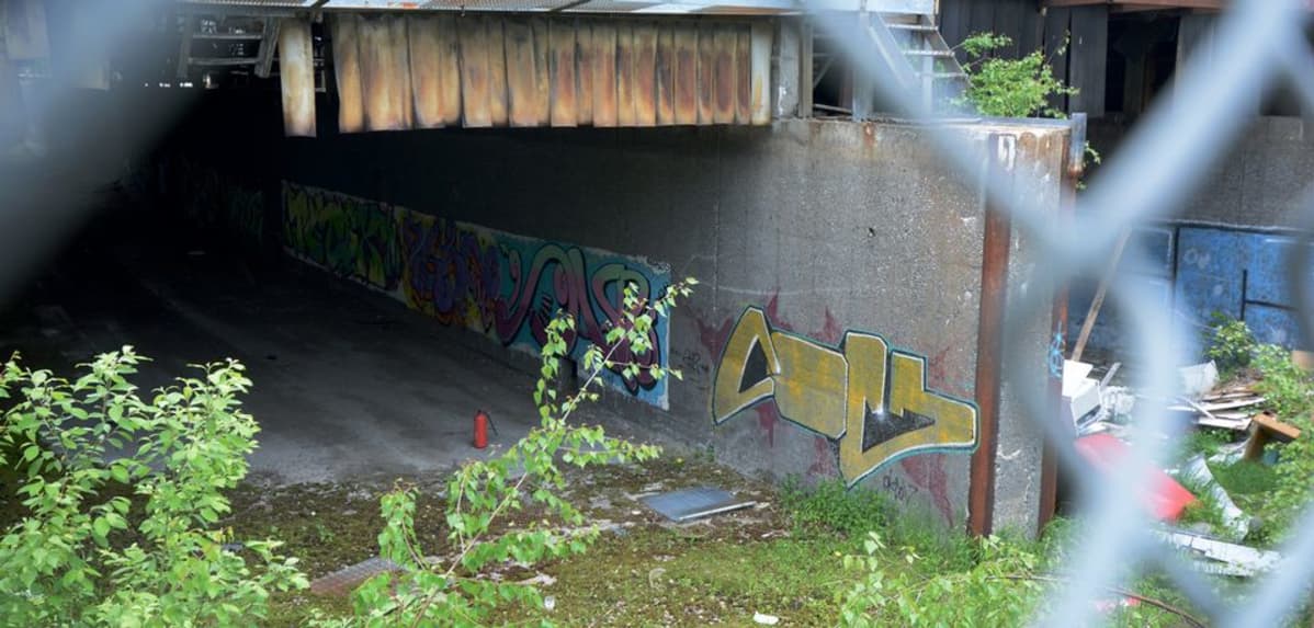 Graffiteja kielletyllä alueella