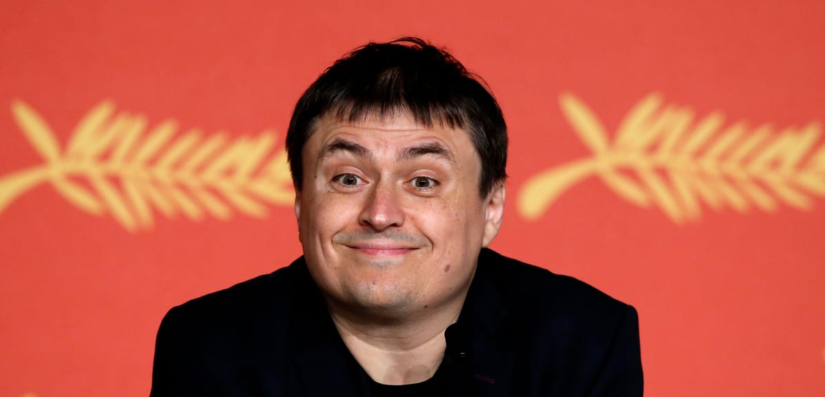 Romanialainen ohjaaja Cristian Mungiu Cannesin elokuvajuhlilla.