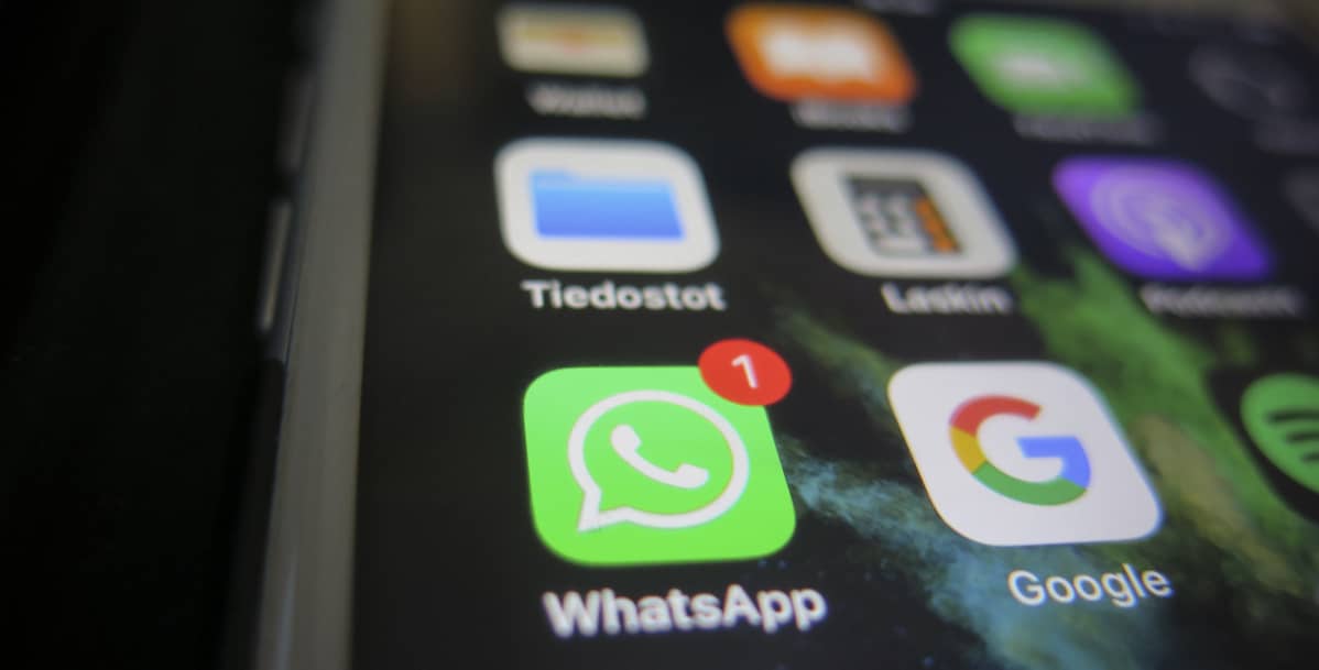 WhatsAppiin on tullut viesti.