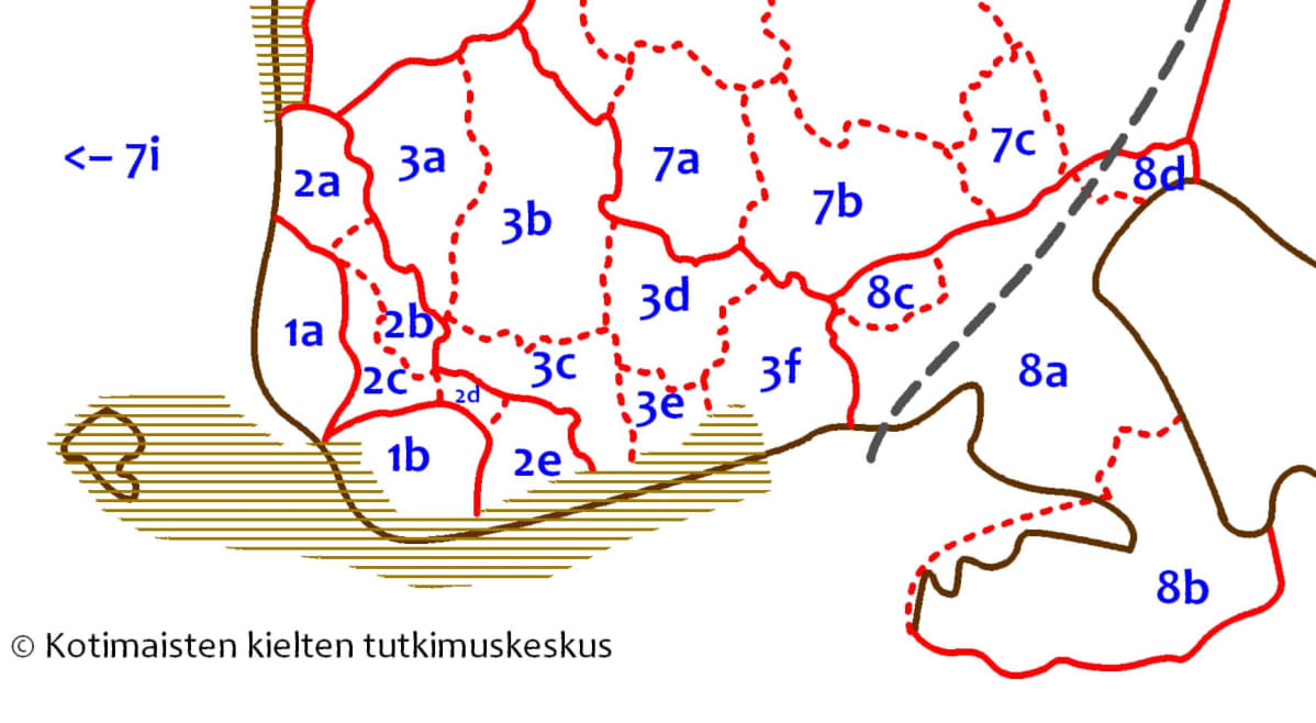 Murrekartta Etelä-Suomen osalta