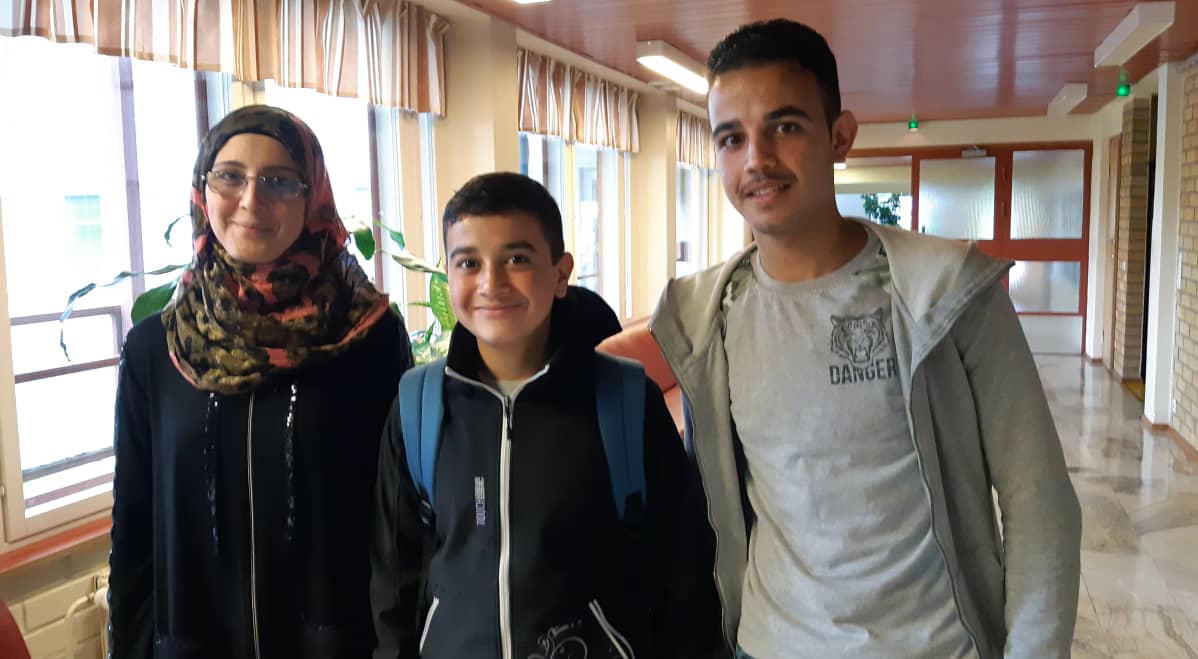Vasemmalta Bushro Almhmuod, Malek ja Fouad Alkhaled.