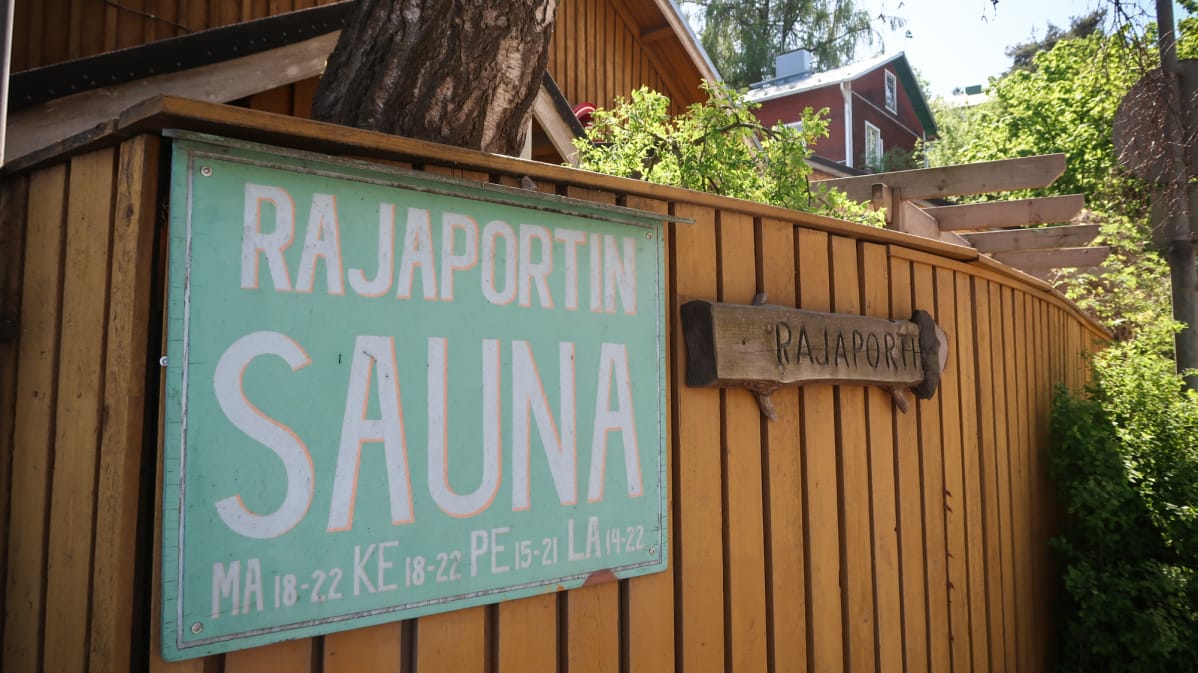 Rajaportin sauna, Tampere. Sauna. Yleinen sauna.