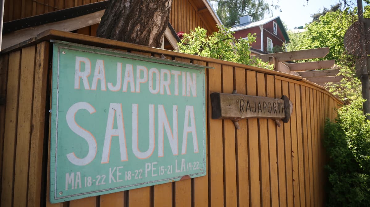 Rajaportin sauna, Tampere. Sauna. Yleinen sauna.