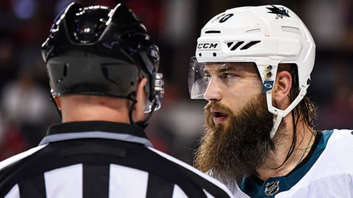 San Jose Sharksin puolustaja Brent Burns.
