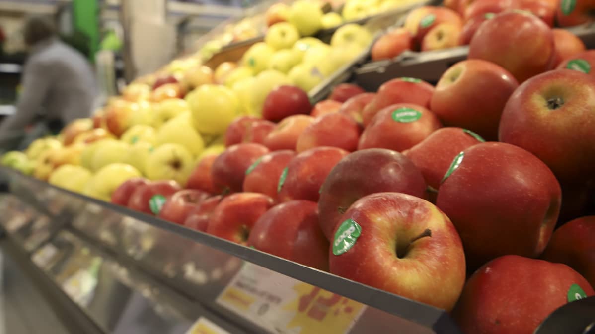 Omenoita ruokakauppa coopissa Haaparannalla