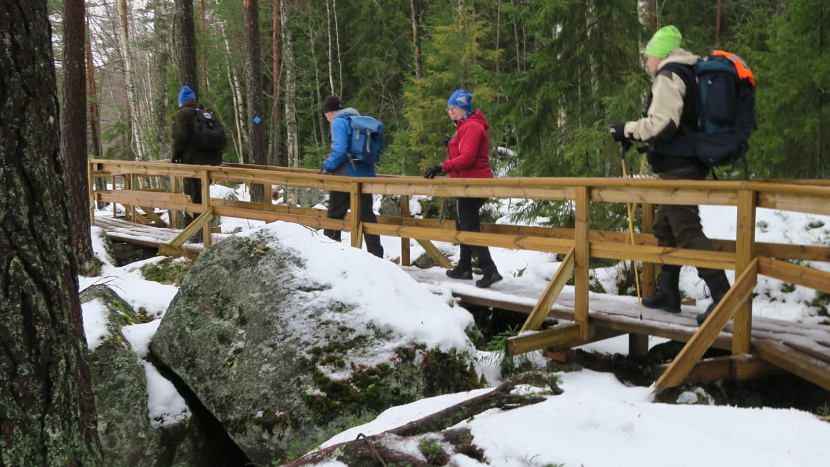 Vammalan retkeilijät Ritajärven luonnonsuojelualueella