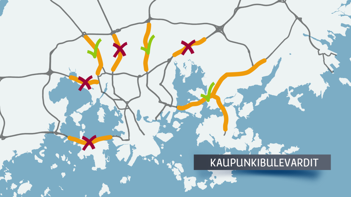 Helsingin kaupunkibulevardien kohtalo Helsingin hallinto-oikeudessa.