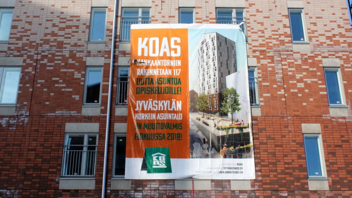 Kankaantorniin rakentuu 117 opiskelija-asuntoa, pääosin yksiöitä.