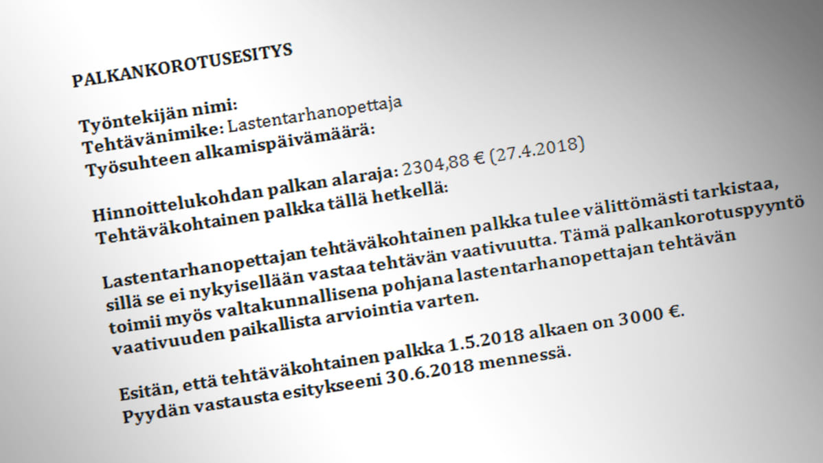 Palkankorotusesitys