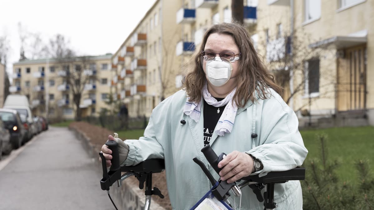 Helsinkiläinen työtön Anna-Maija Tikkanen.