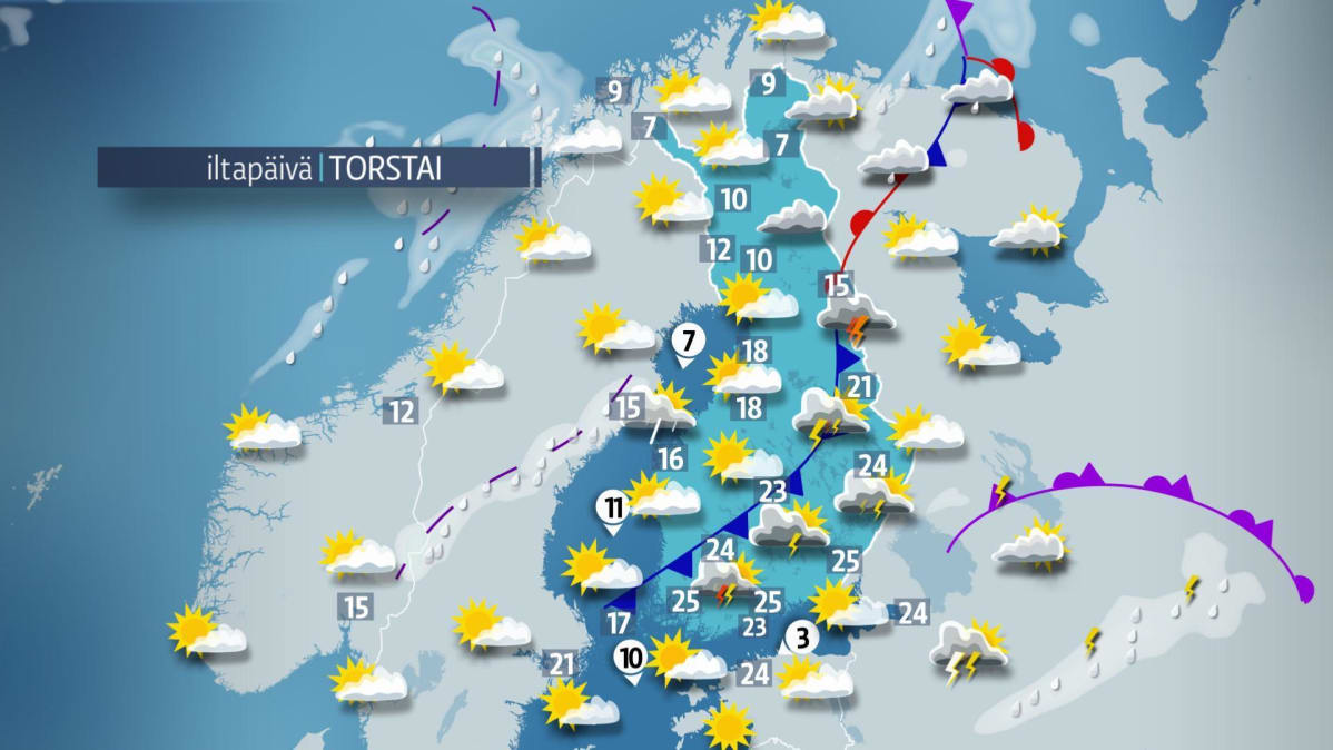torstain sääkartta