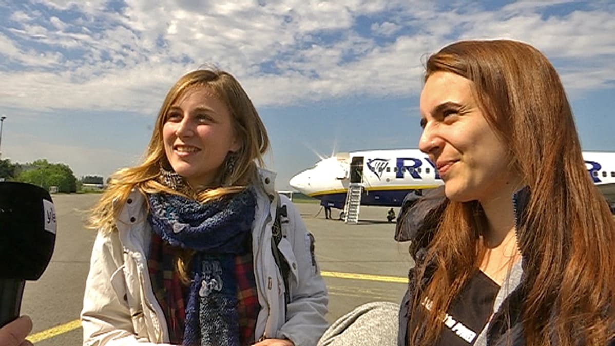 Kreikkalaiset turisti tytöt