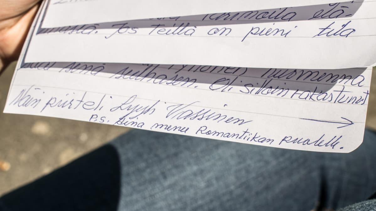 Ote Lyyli Vassisen kirjeestä Keski-Suomen museolle.
