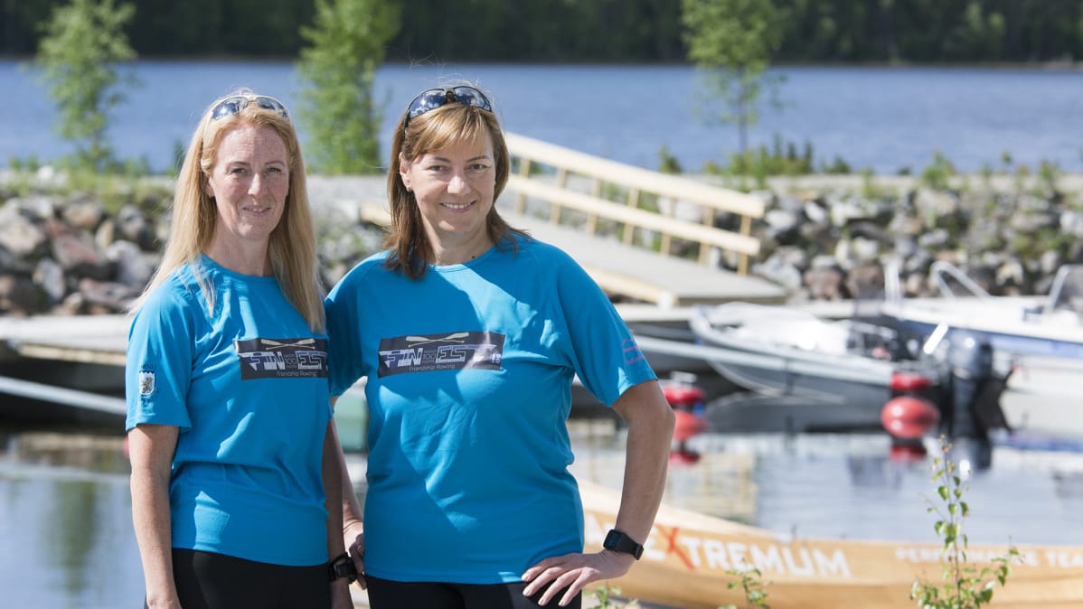 Soutjat Taimi Komulainen ja Satu Pöntiö