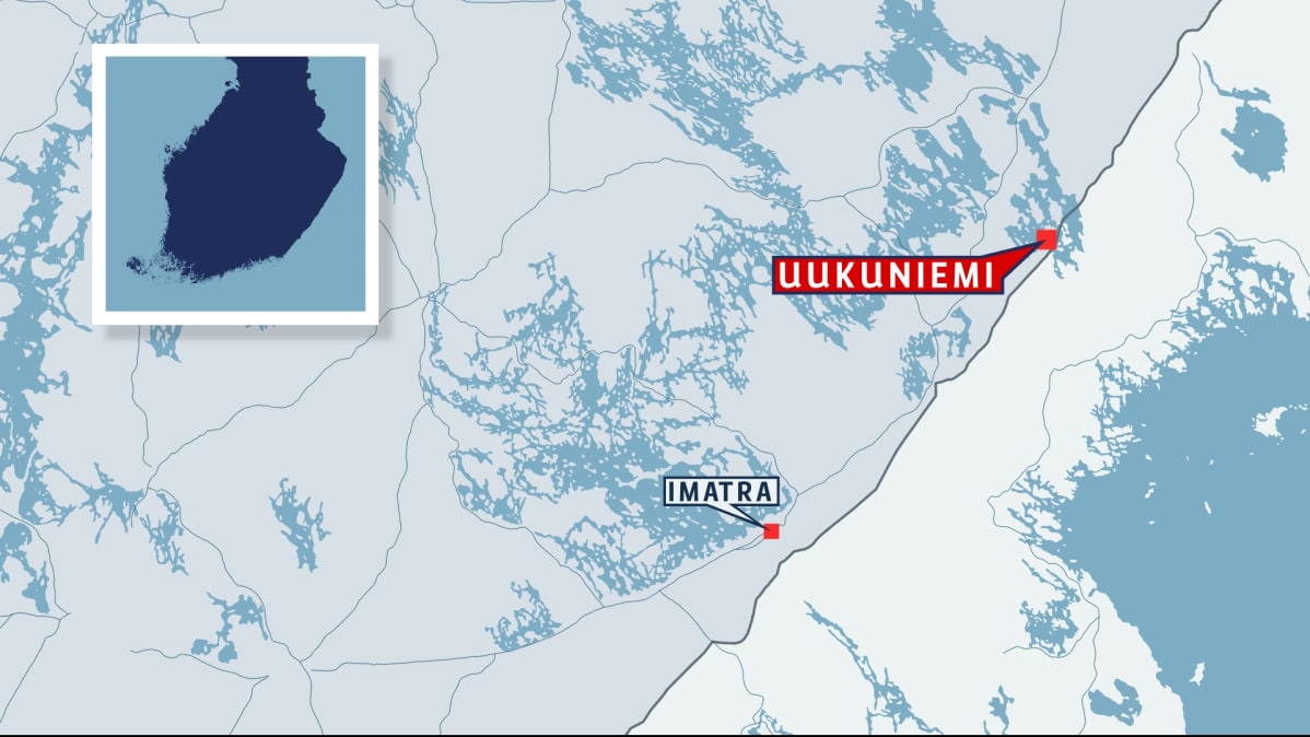Uukuniemi Suomen kartalla