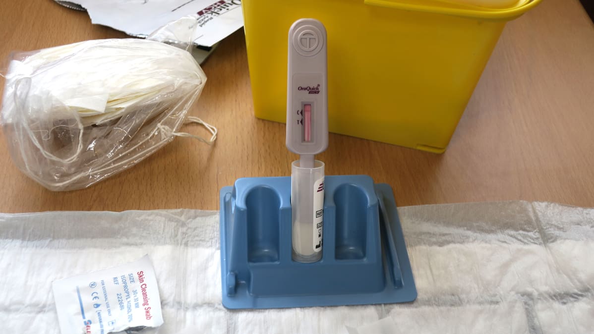 C-hepatiitti -testi.