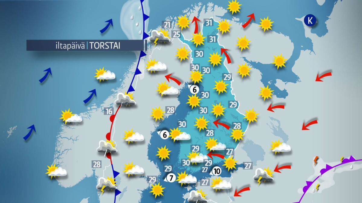 torstain sää