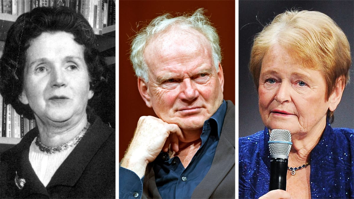 Rachel Carson, Ulrich Beck ja Gro Harlem Brundtland.