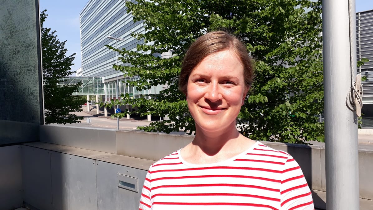 Suunnittelija Leena Arjanne Turun yliopiston Brahea-keskuksesta.