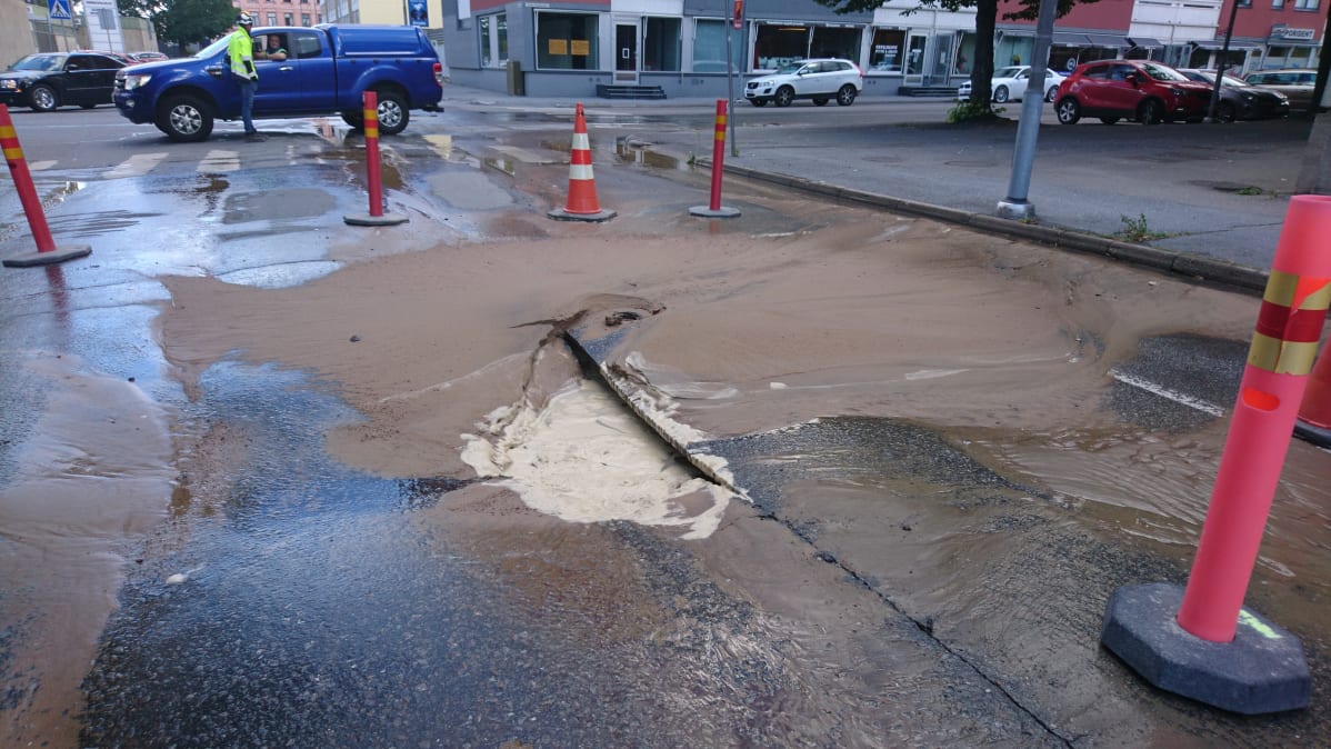 Putkirikko Porissa Otavankadulla.