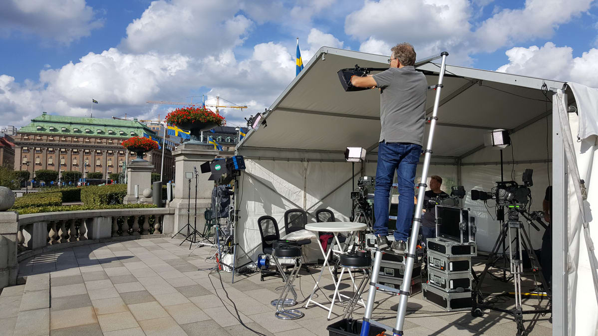 studiota pystytetään