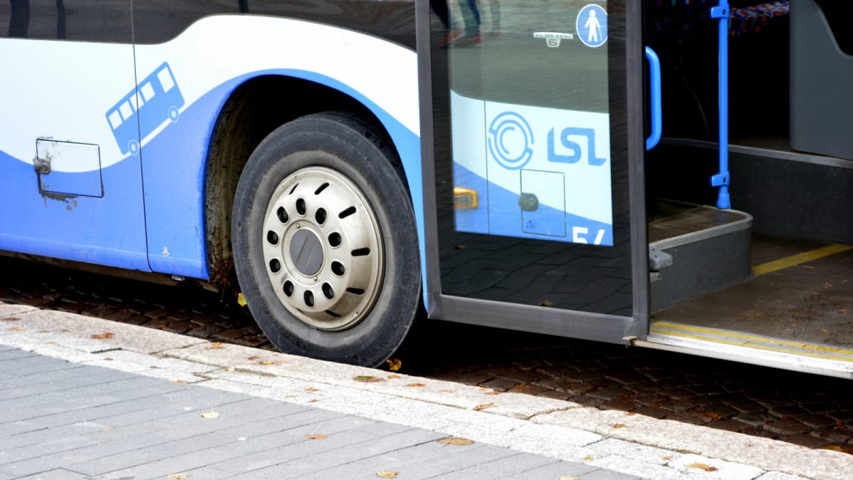 Lahden paikallisbussi.