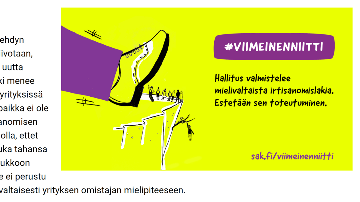 Kuvakaappaus Sak:n nettisivuilta.