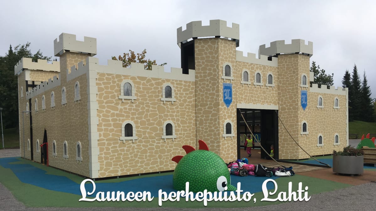 Leikkilinna Launeen perhepuistosta Lahdesta