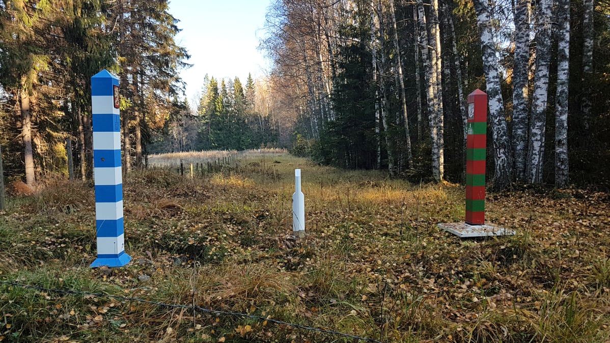 Suomen ja Venäjän raja Nuijamaalla.