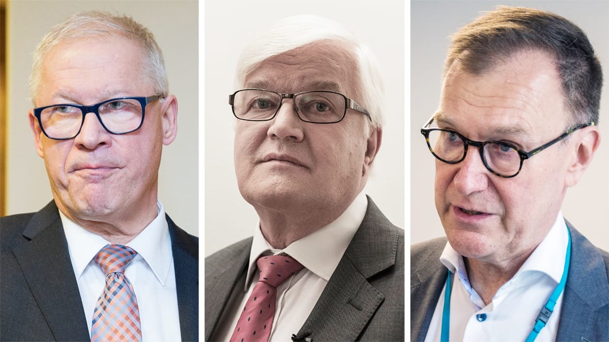 Hannu Leskinen, Juhani Eskola ja Risto Miettunen.