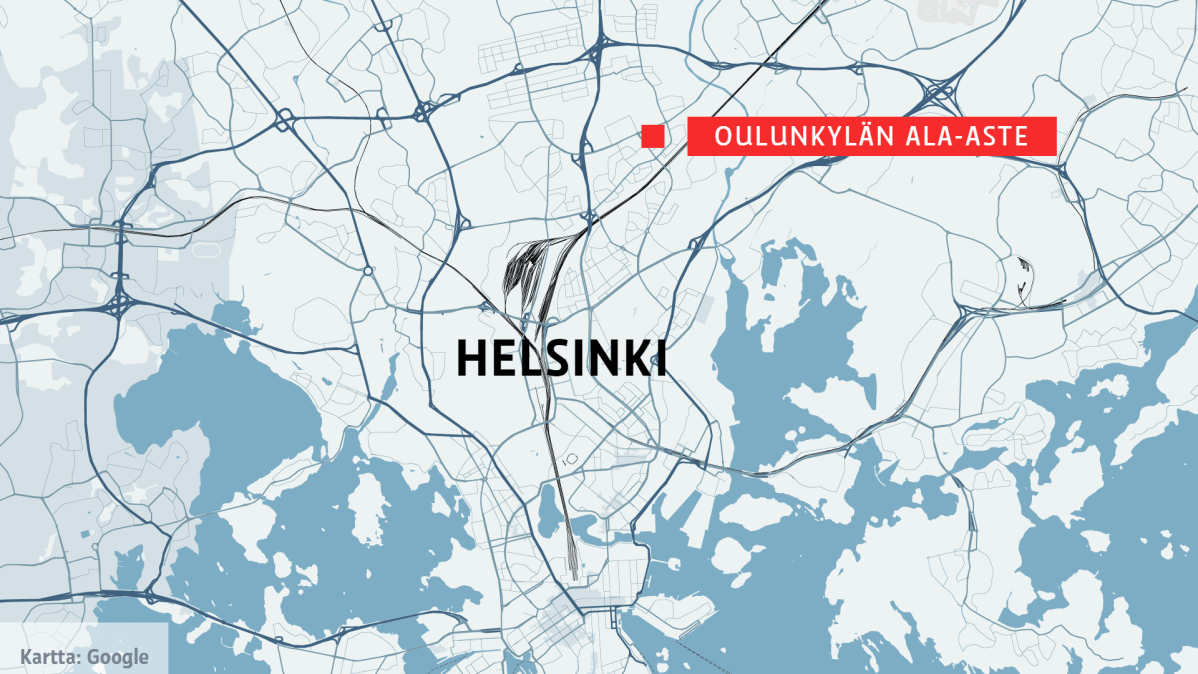 Helsingin Oulunkylän ala-aste kartalla