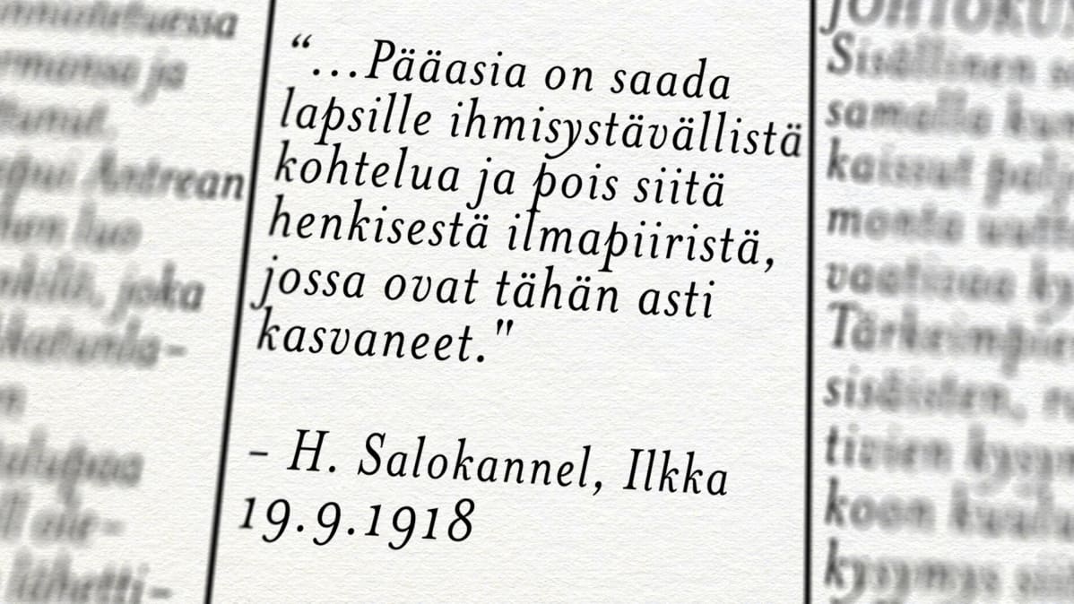 Lehtiote Ilkasta 1918