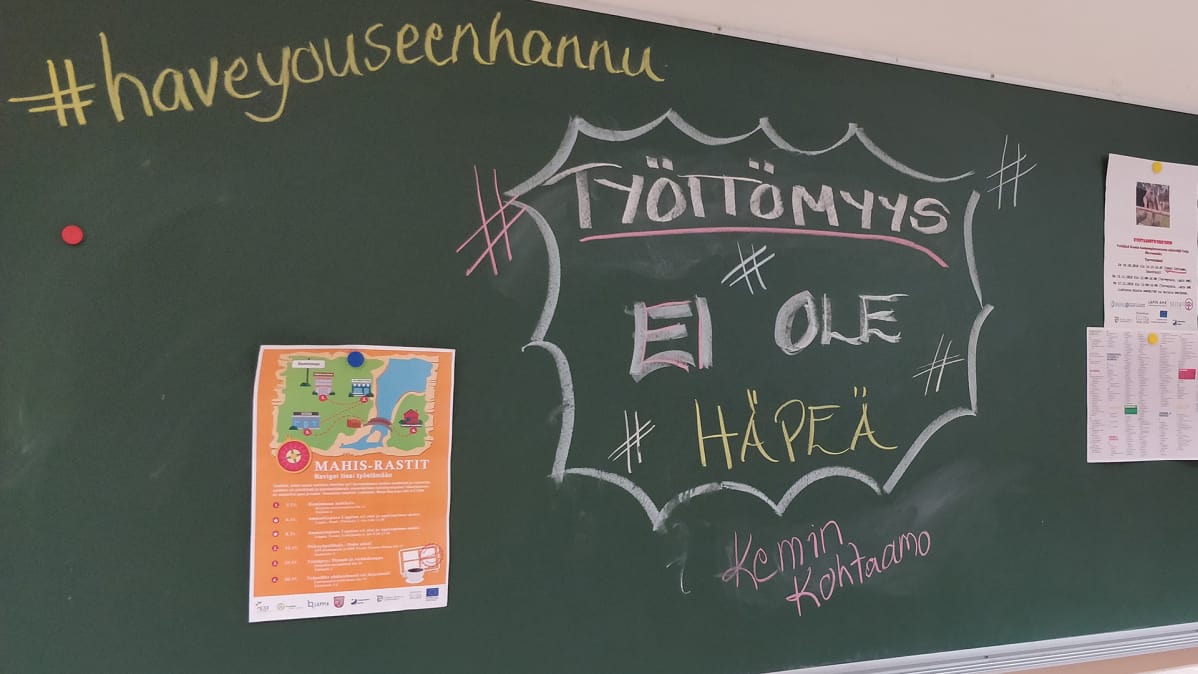 Tekstiä liitutaululle