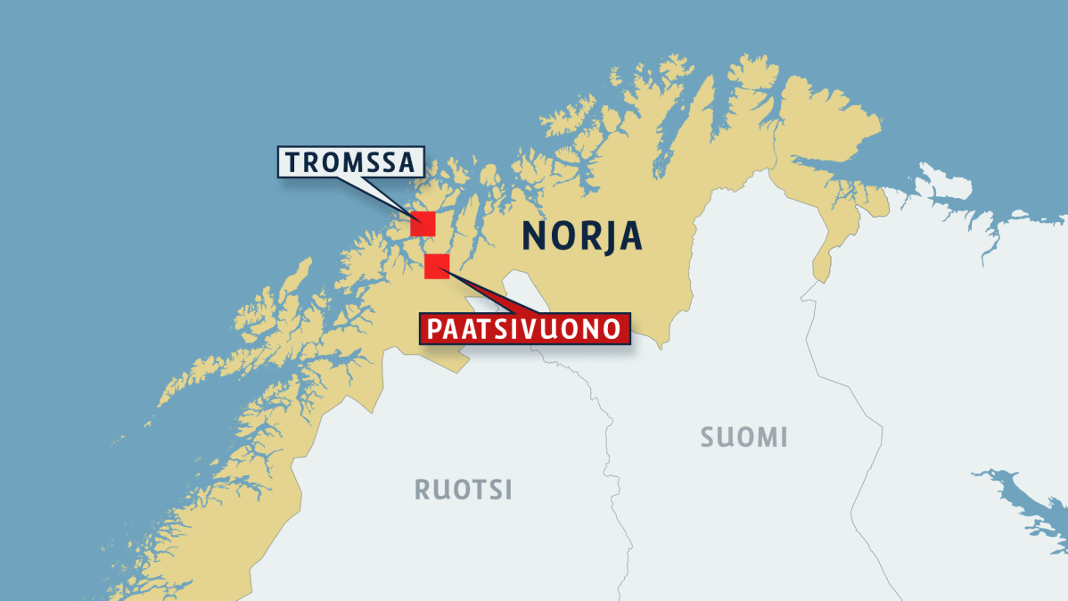 Pohjois-Norjan kartta