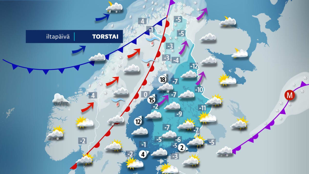 torstain sääkartta