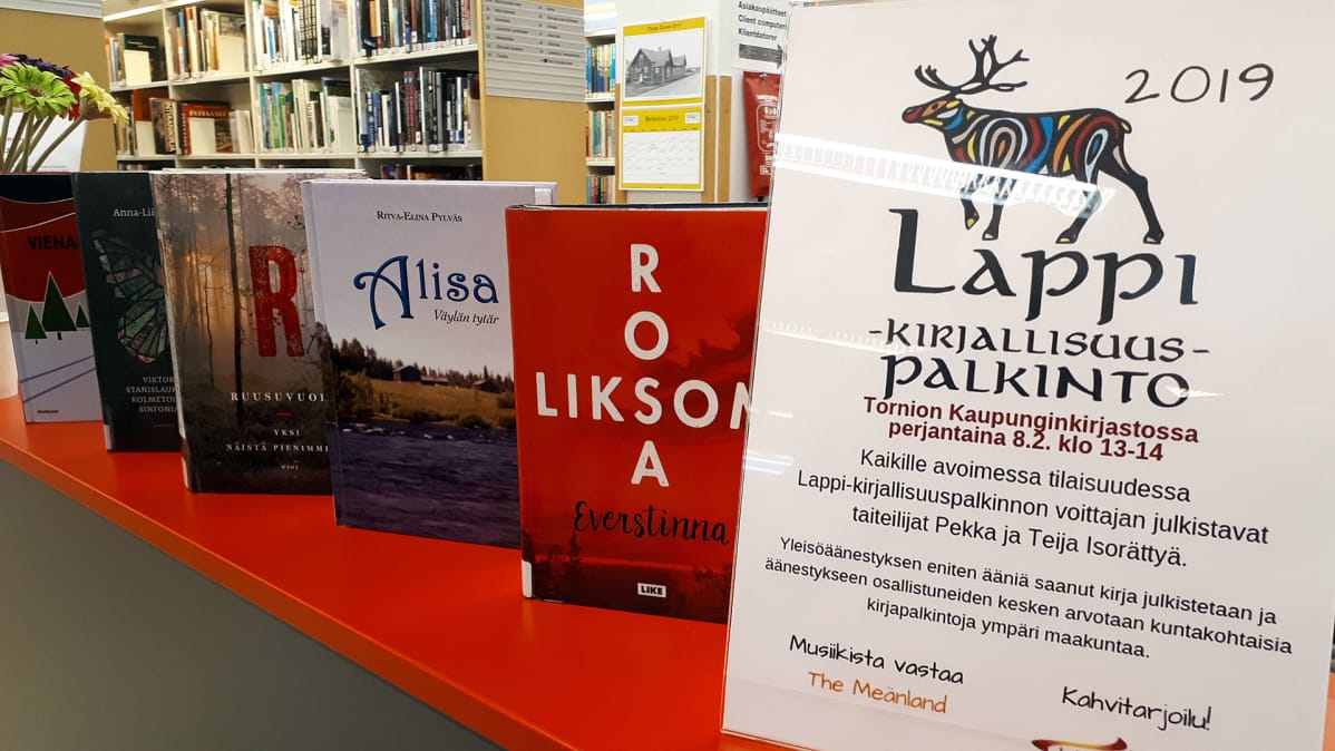 Lappi-kirjallisuuspalkinnon ehdokkaat rivissä