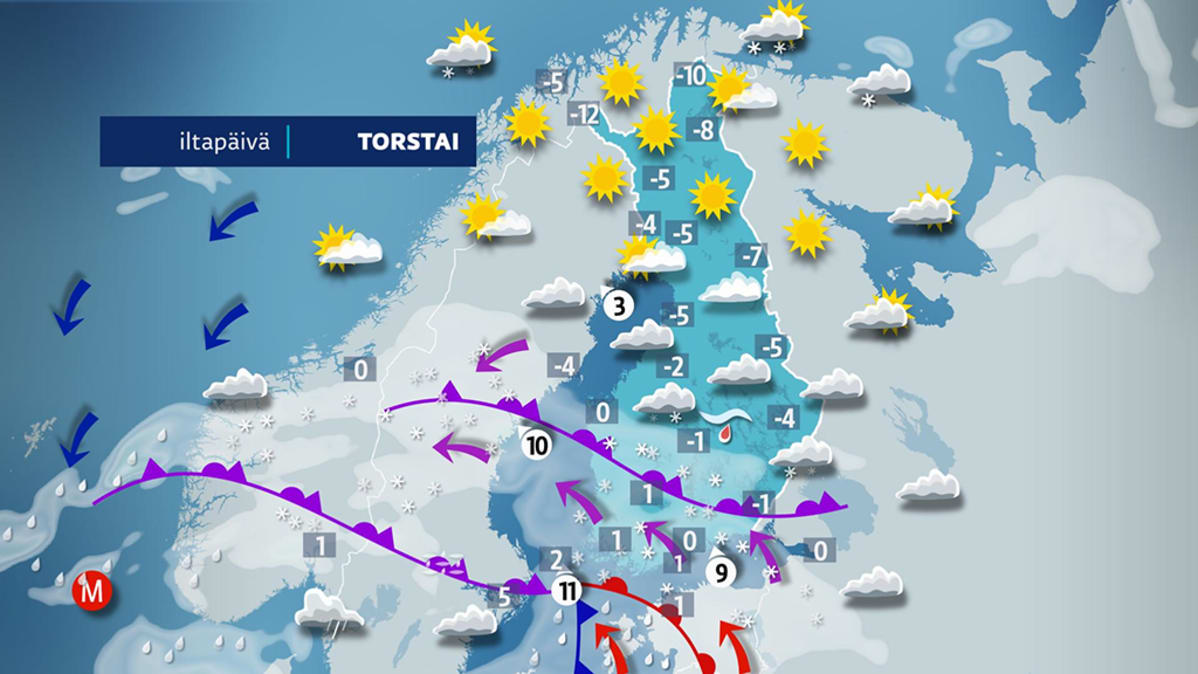 Torstain sääennuste.
