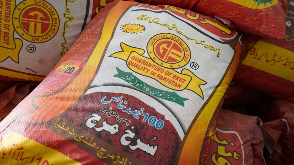 Chiliä Pakistanista.